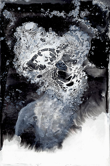 nikiNeuts - tableau contemporain, encre, acylique, huile sur toile - doubleje