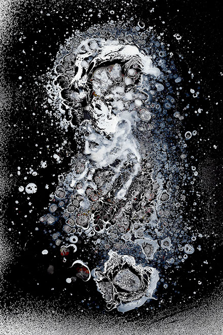 nikiNeuts - tableau contemporain, encre, acylique, huile sur toile - doubleje