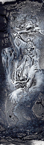 nikiNeuts - tableau contemporain, encre, acylique, huile sur toile - doubleje