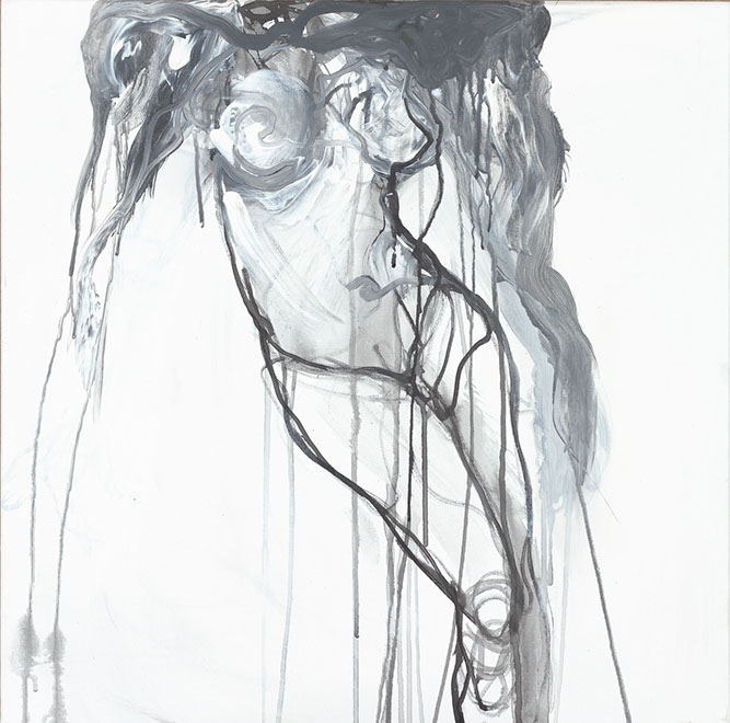 nikiNeuts - tableau contemporain, encre, acylique, huile sur toile - doubleje