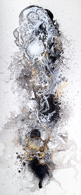 nikiNeuts - tableau contemporain, encre, acylique, huile sur toile - évolution 6336