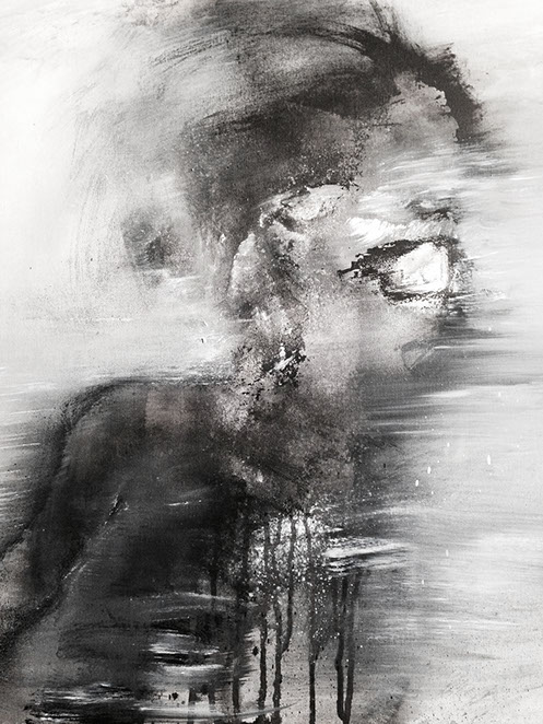 nikiNeuts - tableau contemporain, encre, acylique, huile sur toile - évolution 6336