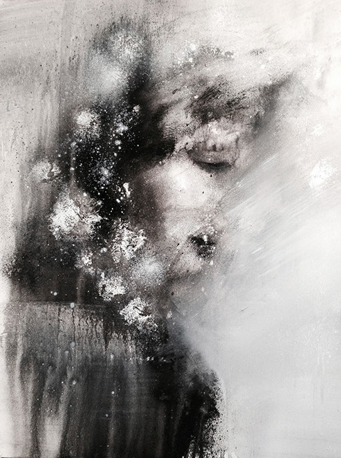 nikiNeuts - tableau contemporain, encre, acylique, huile sur toile - évolution 6336