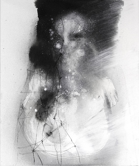 nikiNeuts - tableau contemporain, encre, acylique, huile sur toile - évolution 6336