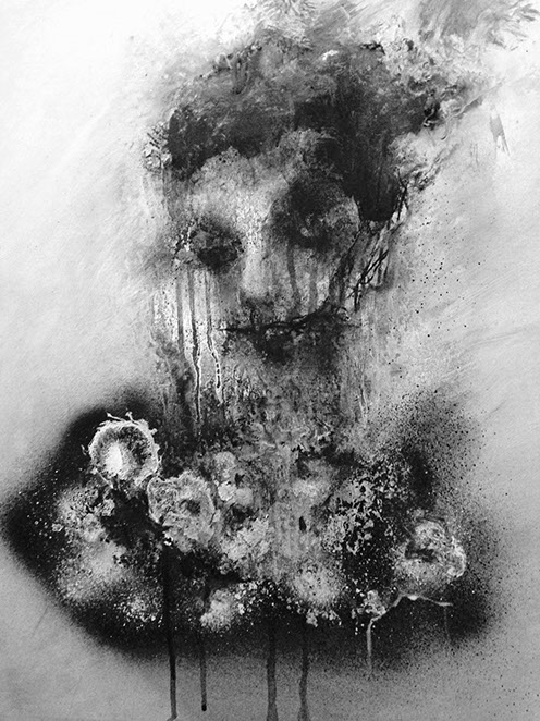 nikiNeuts - tableau contemporain, encre, acylique, huile sur toile - évolution 6336