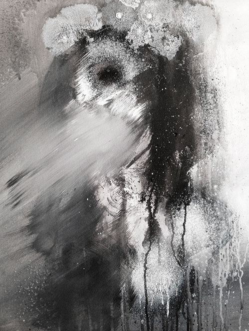 nikiNeuts - tableau contemporain, encre, acylique, huile sur toile - évolution 6336