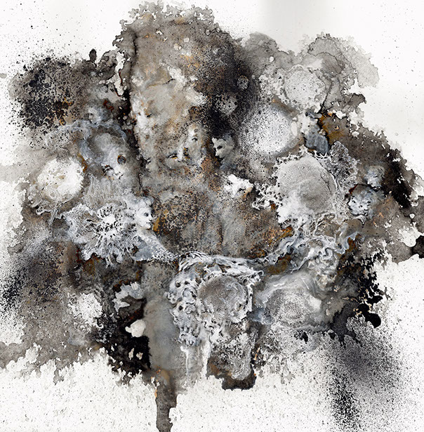 nikiNeuts - tableau contemporain, encre, acylique, huile sur toile - doubleje